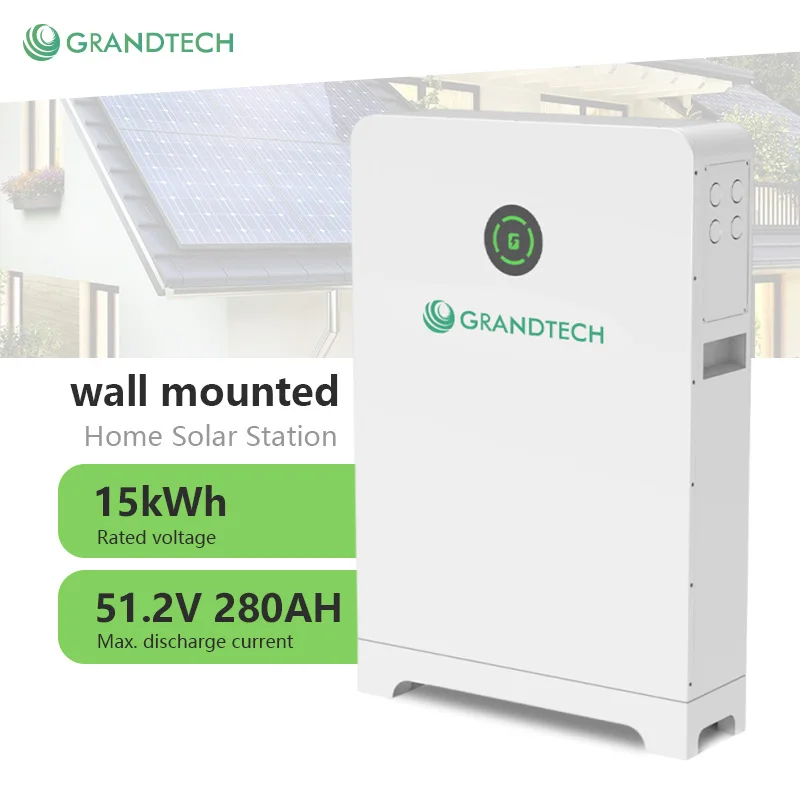 UL 48v Grád a Batairea Lítiam LiFePO4 51.2V 300Ah 314Ah Córas Stórála Fuinnimh Baile IP65 15kWh 16kWh Batairea in Dhlúthráid i SAM