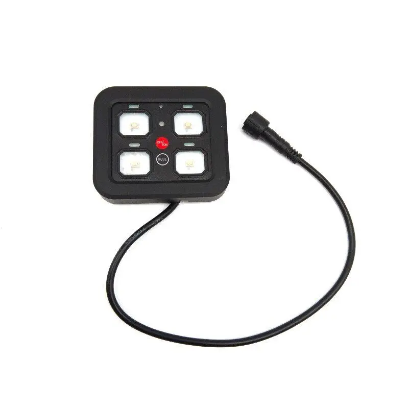 DC 12V 4 Gang Automatic Dimmable Universal  LED Light bar RGB Color Controller Switch Panel