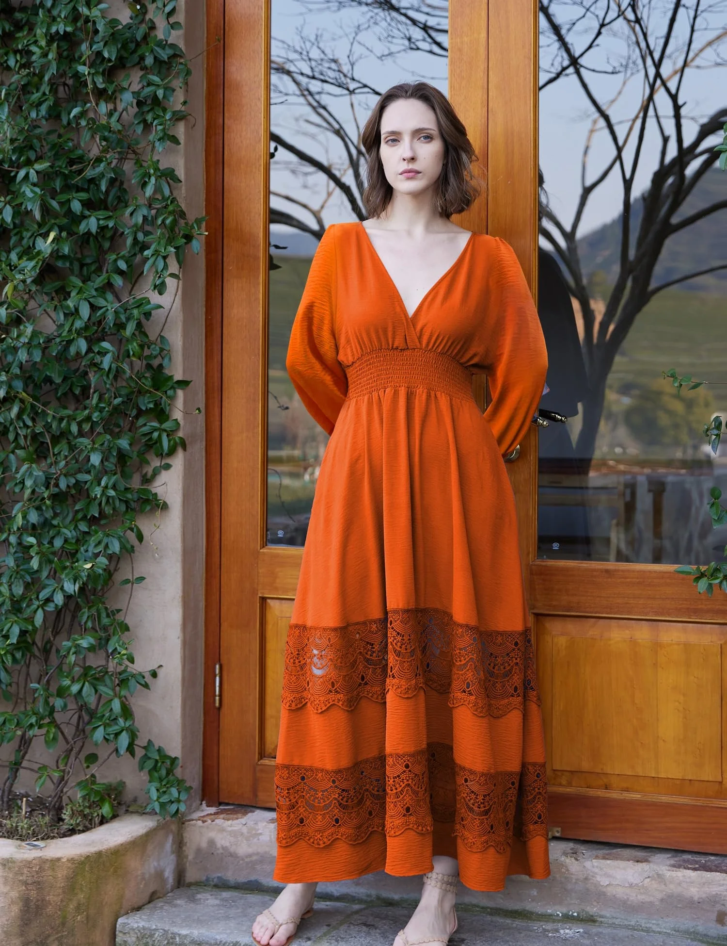 Casual Burnt Orange Dress Burnt Orange Casual Dress