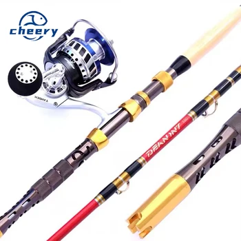 CHEERY Deep Sea Boat Fishing Rod Stainless Steel Iron Plate Towing Anchor Spinning Wheel Set for Saltwater Fish – Rod – view 2