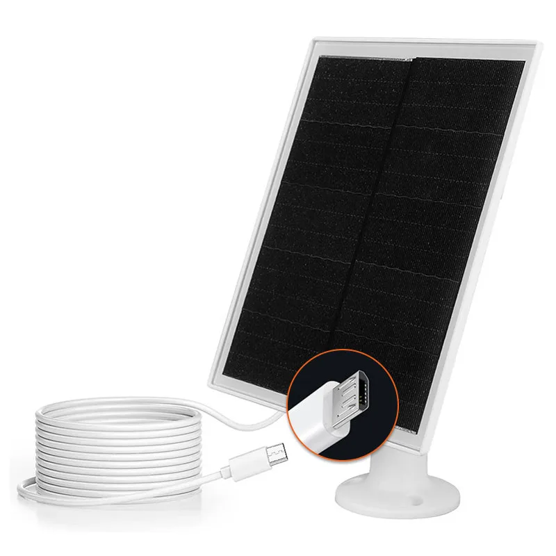 BUHESHUI 10W Solar Charger Panel Doorbell Surveillance Camera Security Monitoring CCTV with Solar Energy