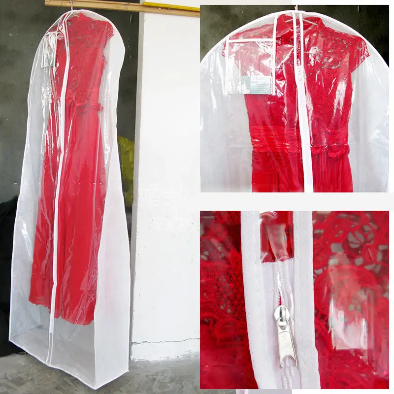 Wholesale Custom Dress Bridal Gown Long Clothes Protector Case Dust Proof Cover Wedding Dress