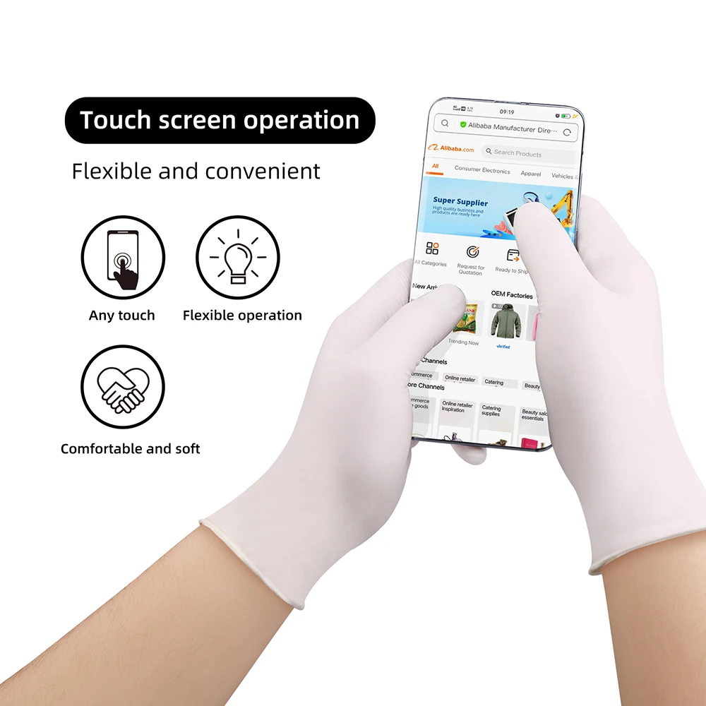 Xingyu Medical Examination Power Free Latex Gloves Surgical Disposable