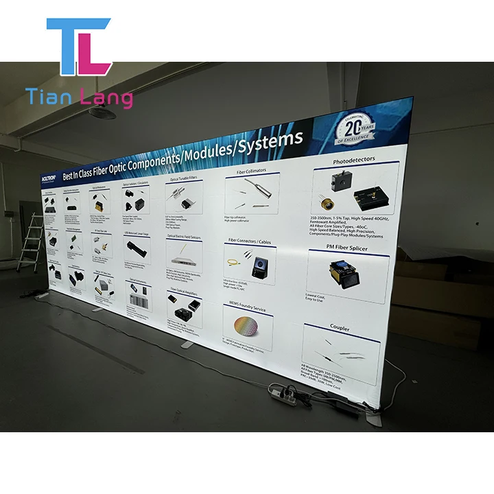 TianLangi näituslaud Näituslaud Lightbox Expo näitused Tagumärgised seinad Seg Lightbox Booth Display