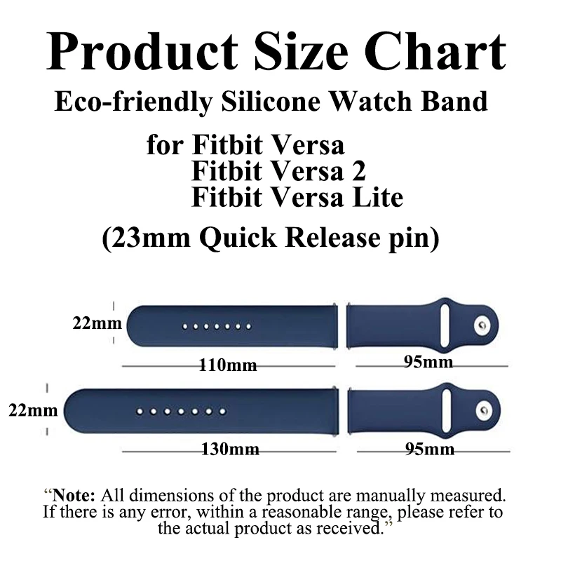 Versa 2 discount watch band size