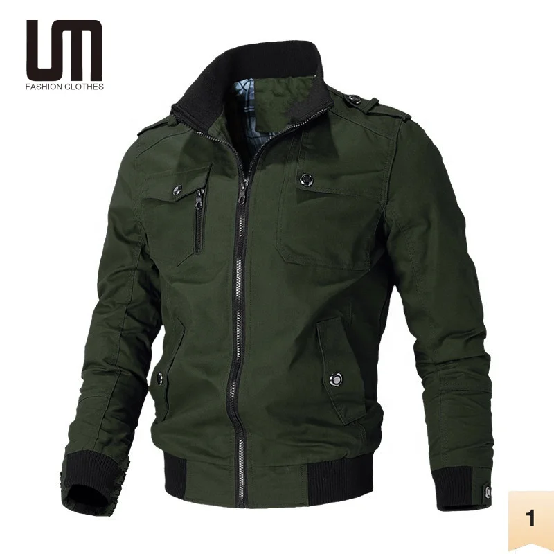 Men's Winter Jacket Slim Fit Windbreaker With Stand Collar_voghion.com