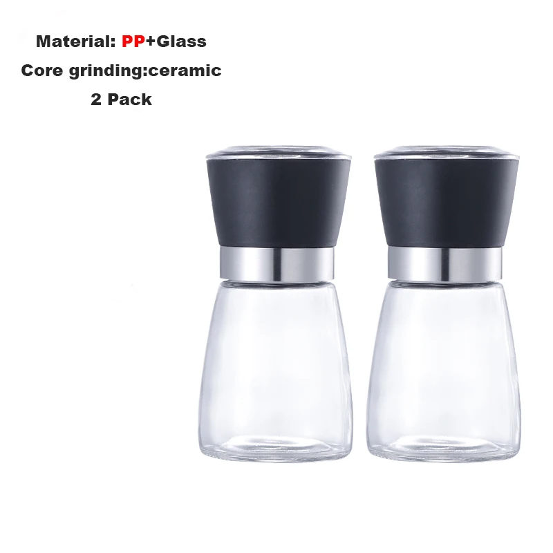 Home EC Salt and Pepper Grinder Set 2pk- Short