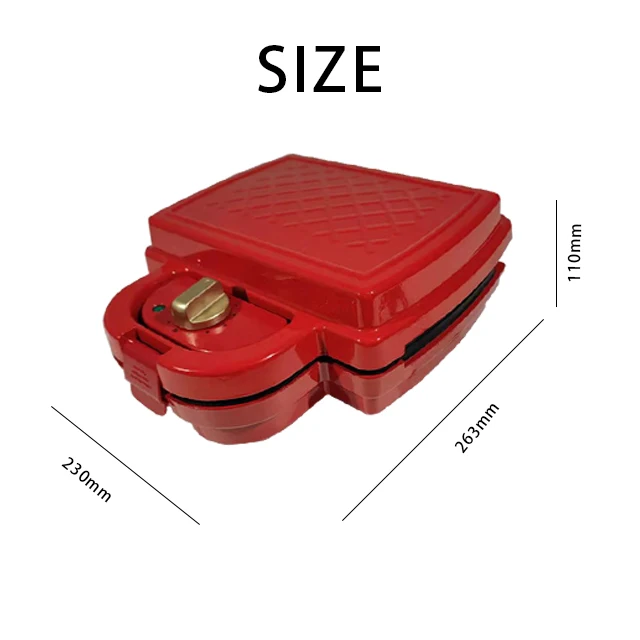2023 New High Quality Factory Direct Sale Sandwich Maker Electric Grill Microwave Non Electric Red Sandwich Maker
