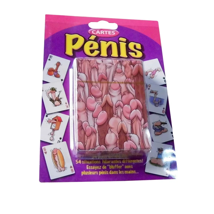 JP074 Factory Custom Printed Bridge Size Kama Sutra Playing Cards Sexy Cartoon Erotic Poker Cards