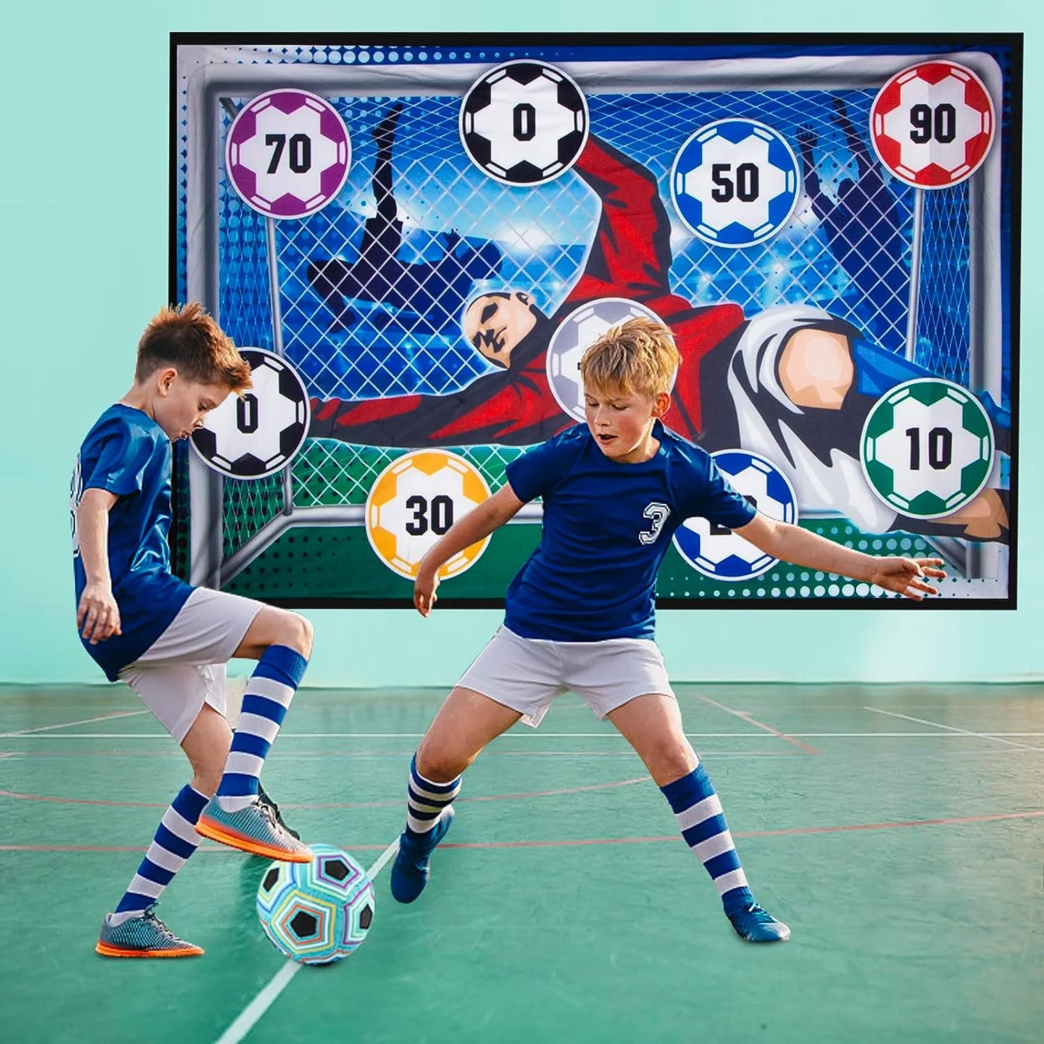 キッズサッカーボールゲームセットサッカーゲームターゲット