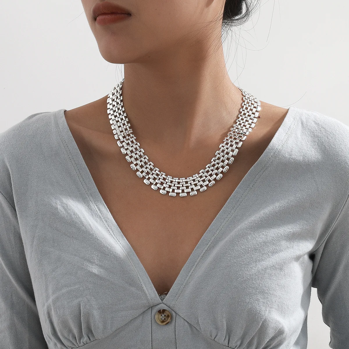 Hip Hop Style Exaggerated Hollow Chain 