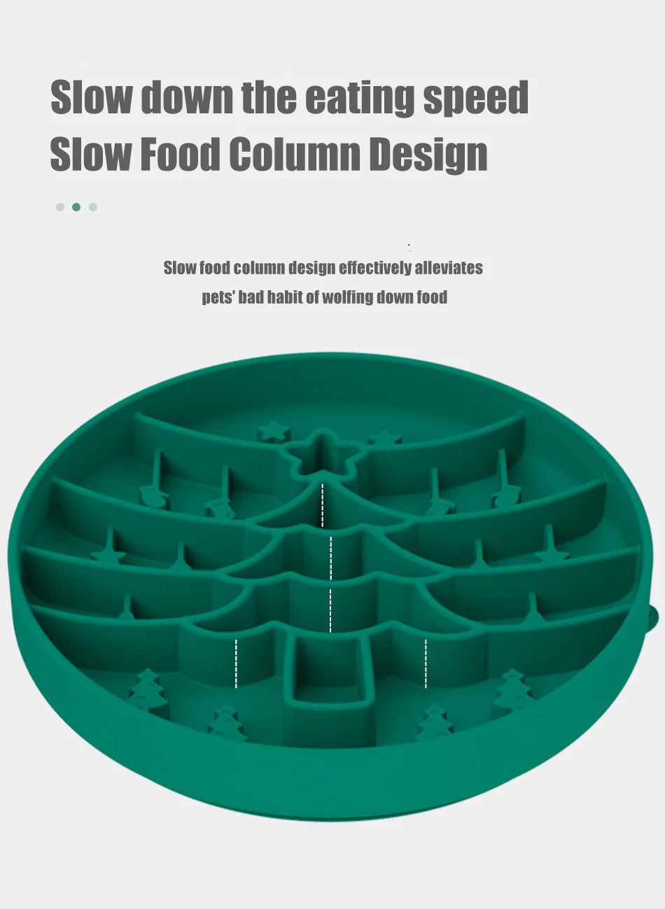 Christmas Slow Food Dog Bowl Silicone Slow Food Bowl Suction Cup Licking Mat Anti-choking Food Bowl supplier