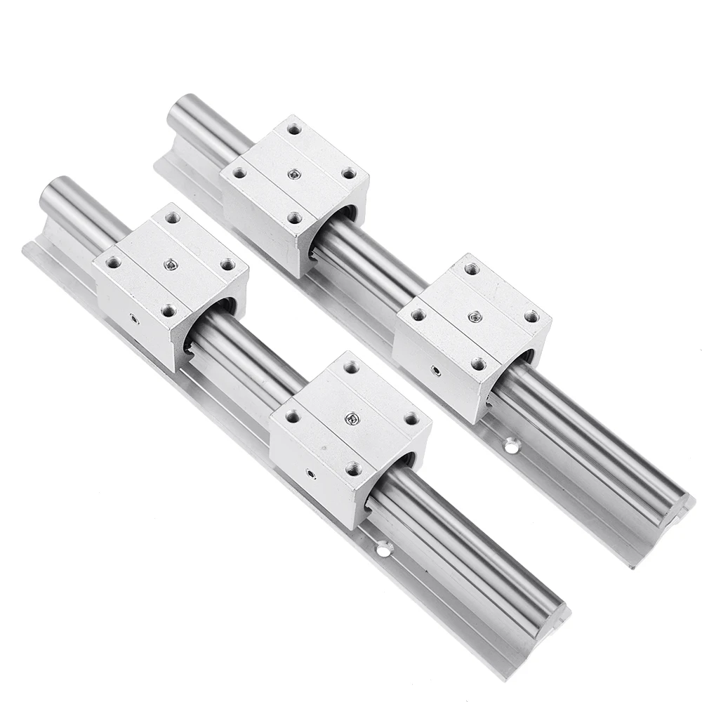 2set Linear Rail SBR12/SBR16/SB20 300-1000mm 2pcs Linear Guide SBR12 + 4pcs SBR12UU Blocks Bearing for Automation Equipment
