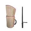 Conjunto de dos piezas: mangas de brazo de yute con encaje de sarga.