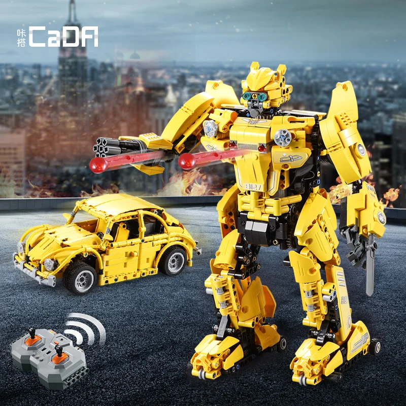 CADA C51029 Beebot Robot Remote Control Truck Building Blocks Toys for Gifts Building Toys