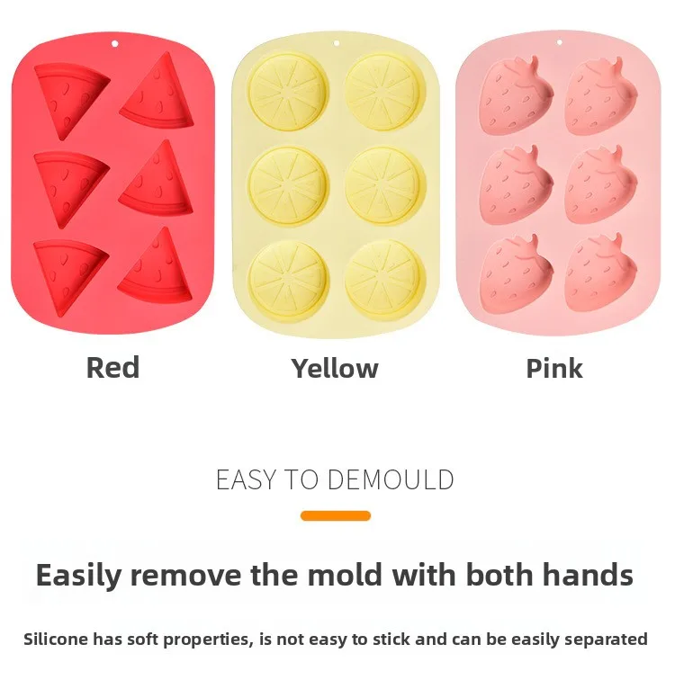 Large 6-Grid Silicone Ice Cube Mold Heat-Resistant Cake Baking Mold for Homemade Ice Cream or DIY Baking Household Product manufacture