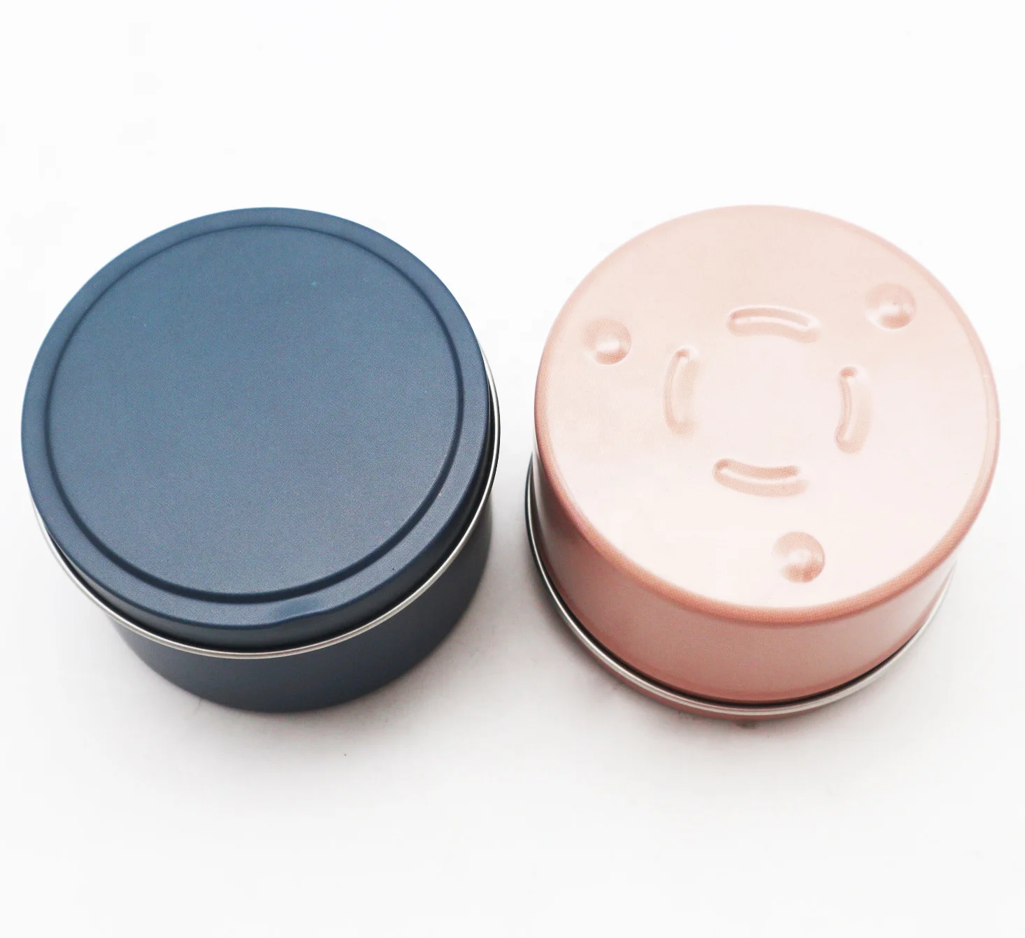 Recyclable Candle Vessel Jar With Lid Various Color 8 Oz Black Silver Gold Tin Candle Container