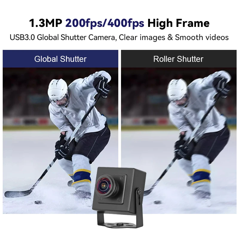 1.3MP Global Shutter USB3.0 HD Industrial Camera 400fps/200fps High-speed Motion Capture Without Driving Mini Camera supplier