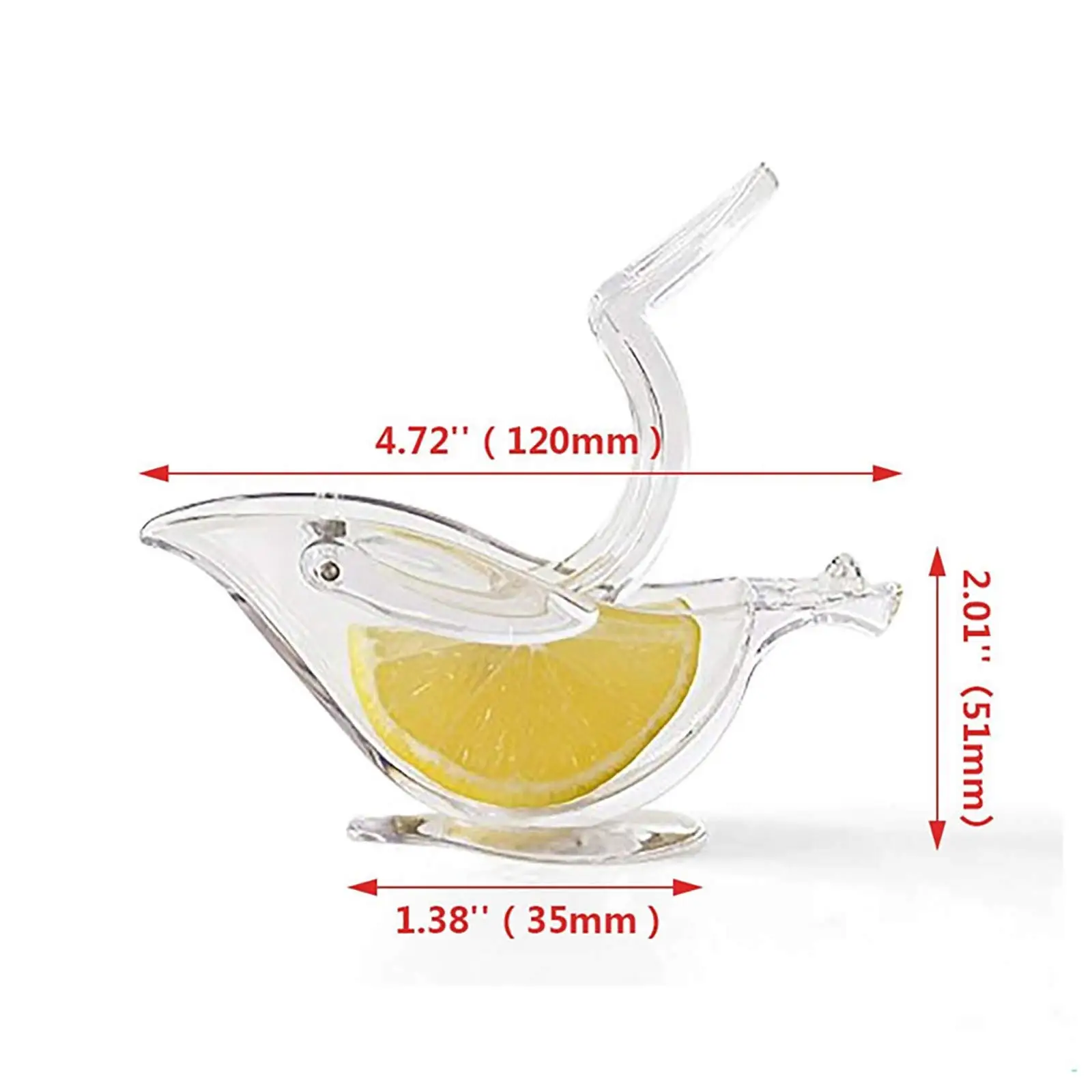 2 Pack Bird Lemon Squeezer Lemon Juicer Acrylic Manual Juice Lime