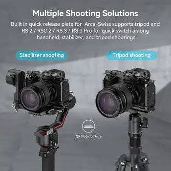 SmallRig X-H2 / X-H2S Camera Full Cage for FUJIFILM X-H2 / X-H2S Aluminum Alloy Video Making Camera Rig 3934 detail image