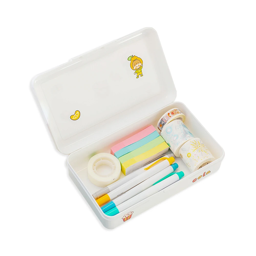 2022 экологичный пластиковый прозрачный милый жесткий пенал с индивидуальным принтом Органайзер большой емкости для мальчиков