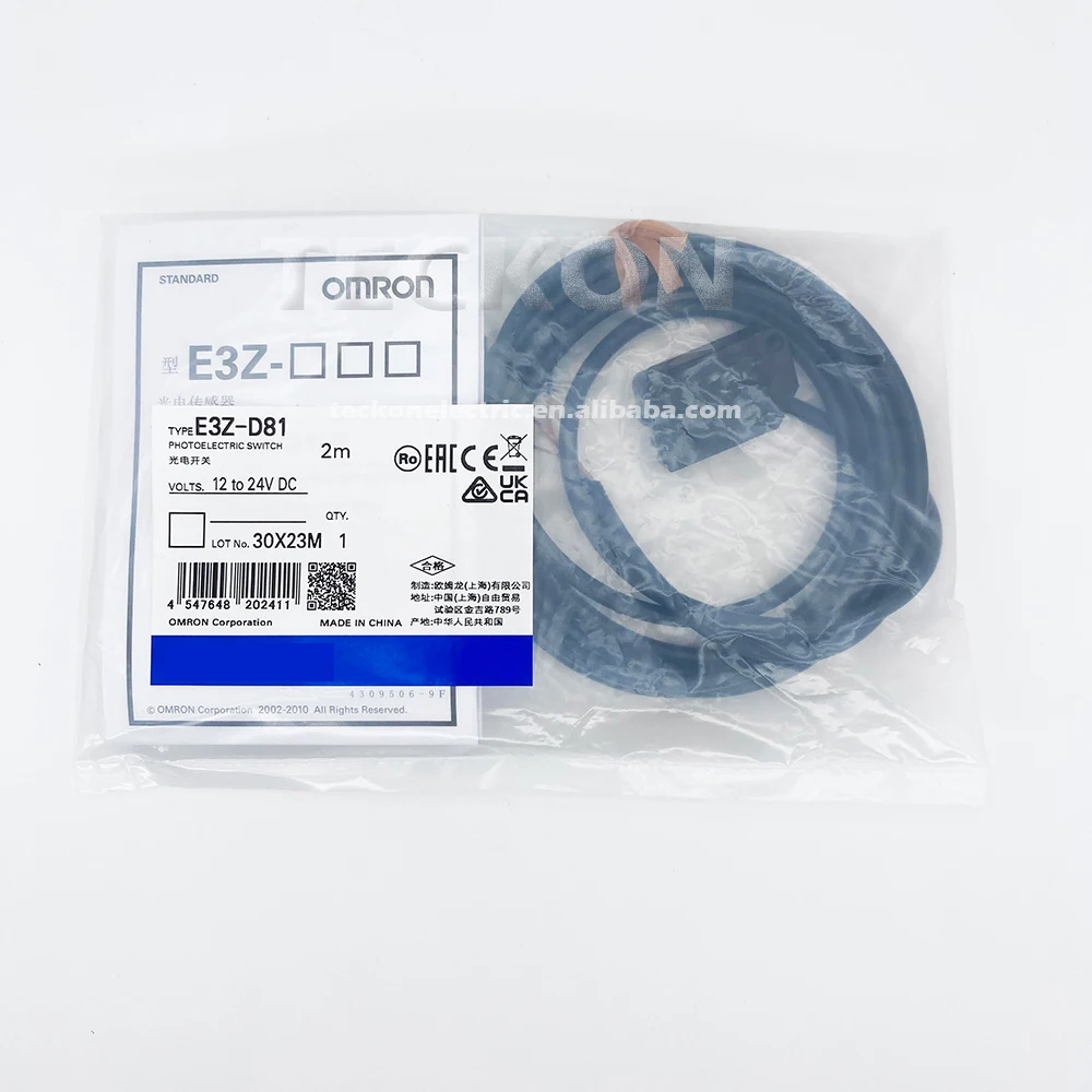 E3Z-D81 Nuevo original Sensor fotoeléctrico con amplificador incorporado, tipo difuso-reflectivo E3Z D81