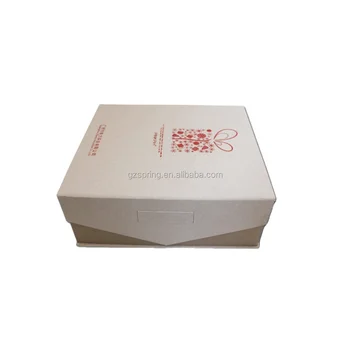 Fancy wholesale supplier customized white Christmas gift paper box for packaging