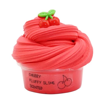 LZY763伸縮性のある非粘着性の光沢のあるスライムDIYスラッジの香りの