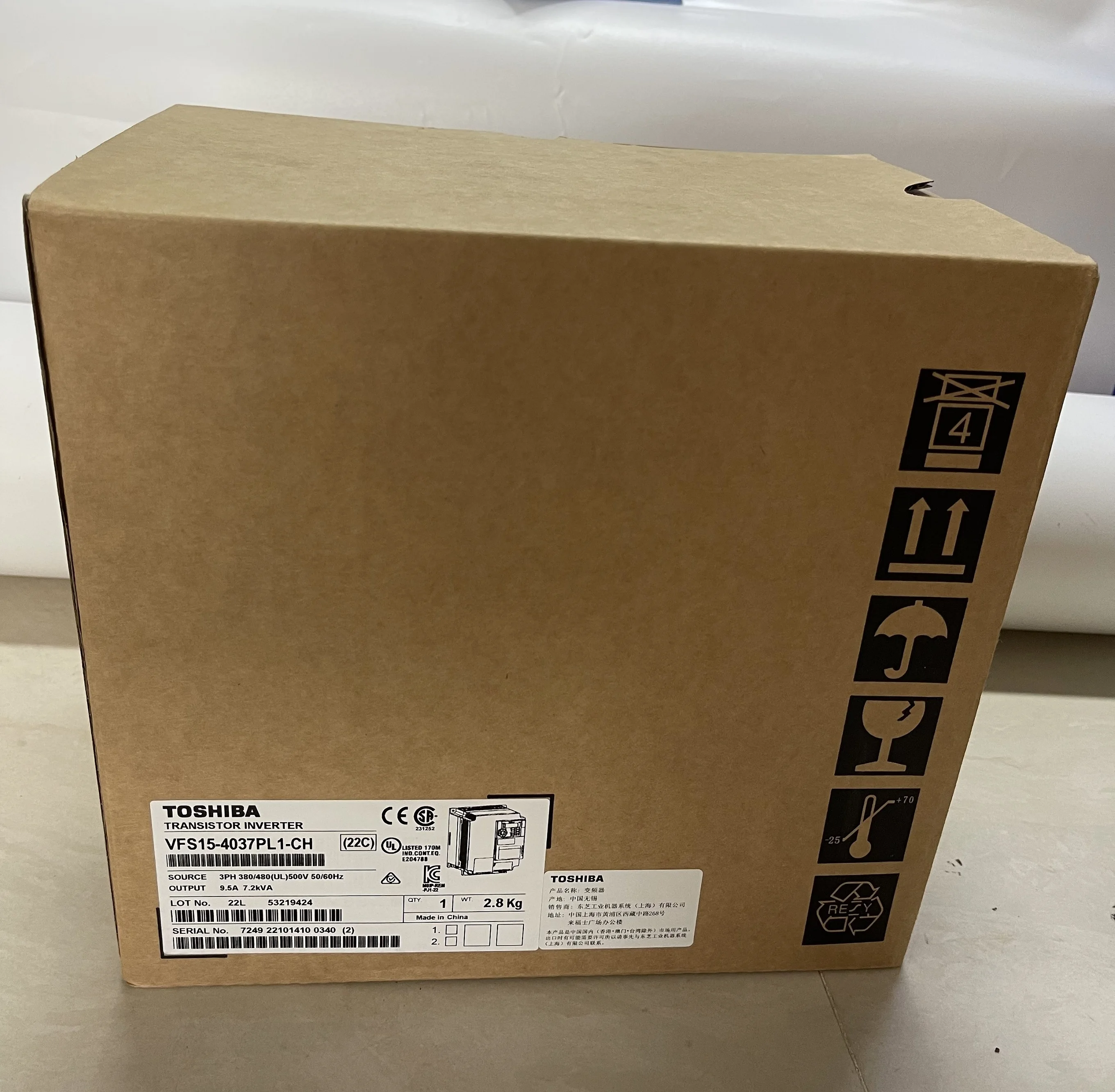 Toshiba AC Drive (Inverter) VFS15-4037PL1-CH Toshiba AC Drive (Inverter) VFS15-4037PL1-CH