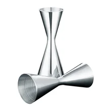 luxury design 30/60ml stainless steel double cocktail shaker jigger