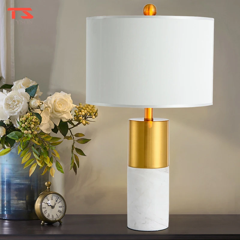 Modern Marble Base Light Table Desk Lamp Home Decorative Table Lamp Nordic Design
