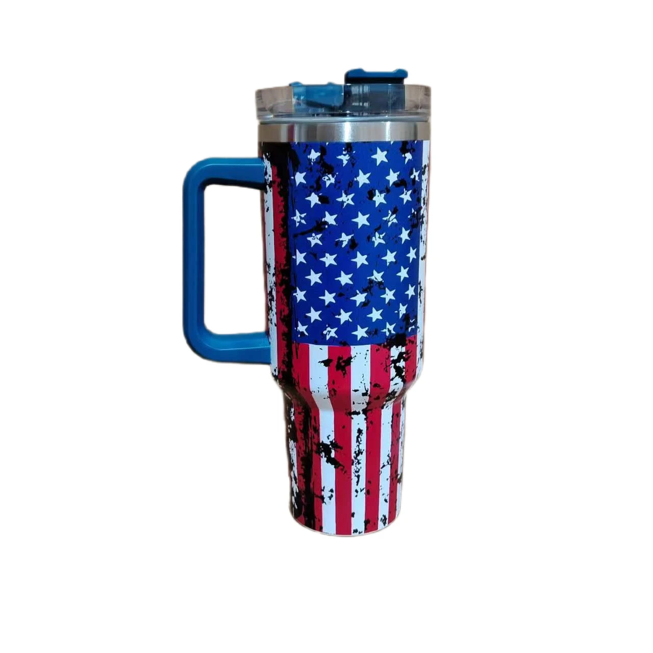 K16 Stainless Steel Travel Mug - 40oz American Flag Tumbler