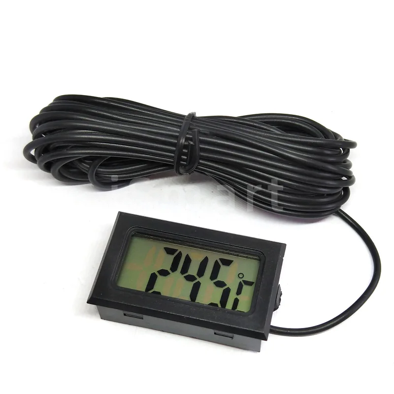 Thermomètre numérique LCD, mini mètre de température, capteur de sonde,  thermomètre LCD numérique