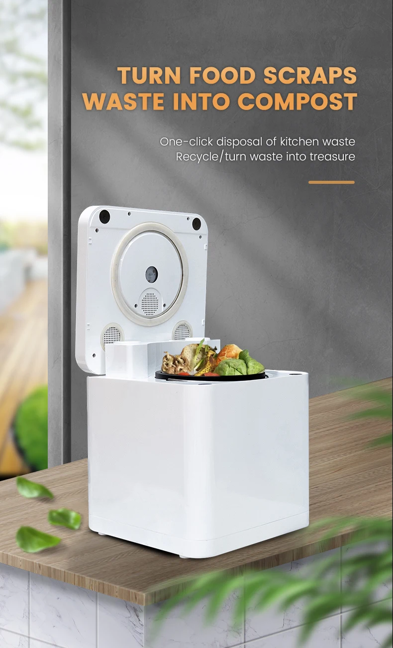 Electric Food Waste Composter,Turn Waste To Compost With A Single Button With Beeco Electric