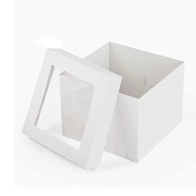 12X12X5 14X14X6 8X8X4 12Pc 12In Porcelain New Buy Large Muffin Black Milk Gift Bulk Cake Box