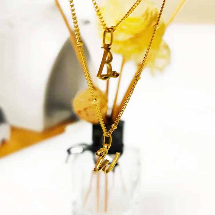 Alphabet Pendant Necklace