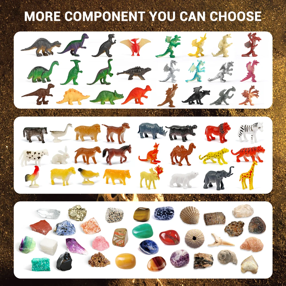 Сертификат КПК 12 драконов смола коллекционный Обучающий набор для раскопок золотистый дракон яйцо игрушка копчения