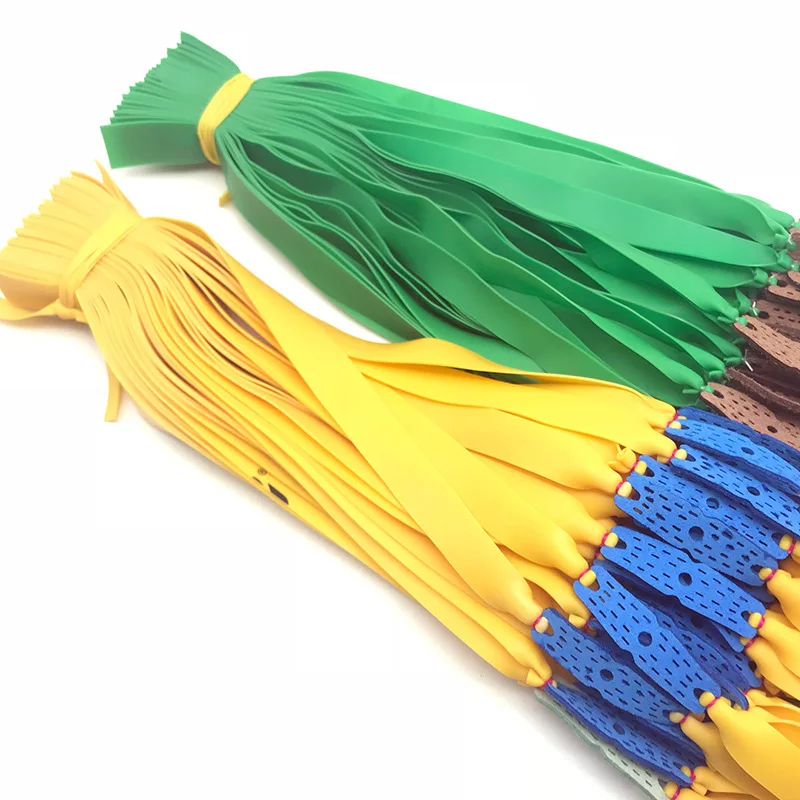 Рогатка охотничья, 6 шт, плоская резиновая лента, толщина 0,5-0,8 мм, катапульта, натуральный латекс, плоская эластичная лента для стрельбы