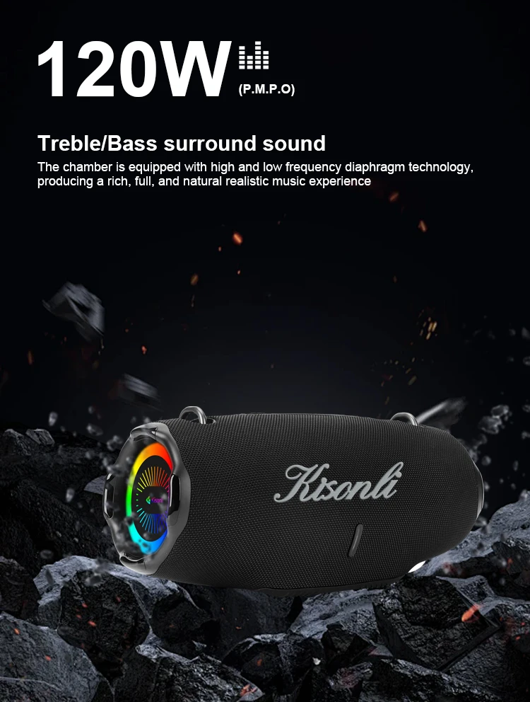 Kisonli K17 Professional Party Big Blue Tooth Speaker 50 Watts