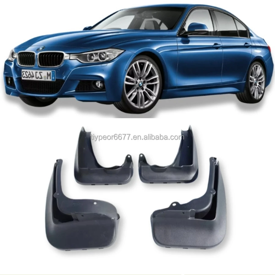 product tiypeor splash mud flaps guard mudguards fender for bmw 3 series f30 f31 2013   2019 car exterior accessories customize logo-3