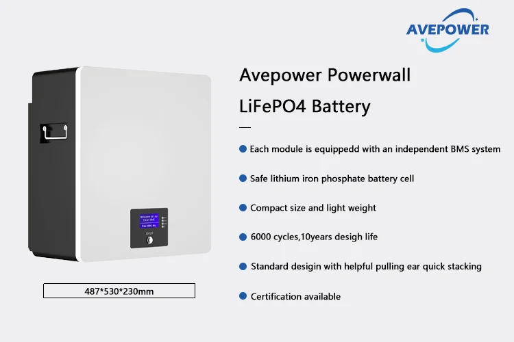 Avepower 51.2v 200ah Lifepo4 Powerwall 48v 200ah Solar Battery Pack 48v ...