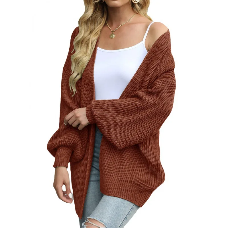 Knit Long Style Cardigan Sweater For Women Stylish Sweaters For Women ...