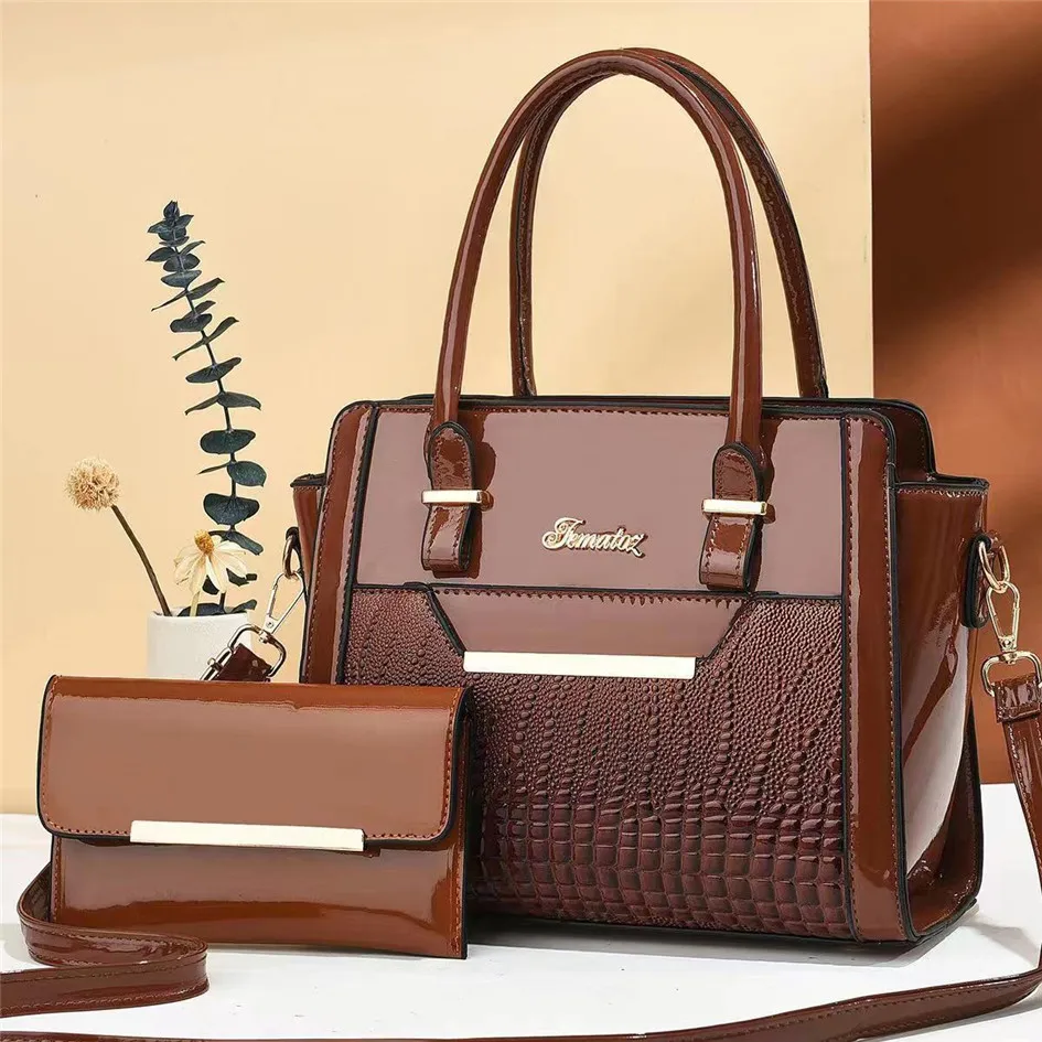2023 Fashion Pu Leather Large Capacity Women Luxury Handbags Tote Bag ...