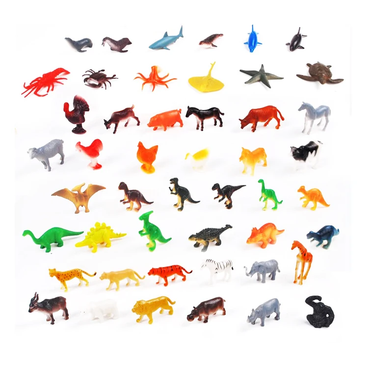 48pcs Plastic Simulated Solid Small Animals World Toys Colorful Mini Animal  Toys For Kids - Buy Plastic Animal Toys,Wild Animal Toys,Toys Plastic  Insert Set Product on 