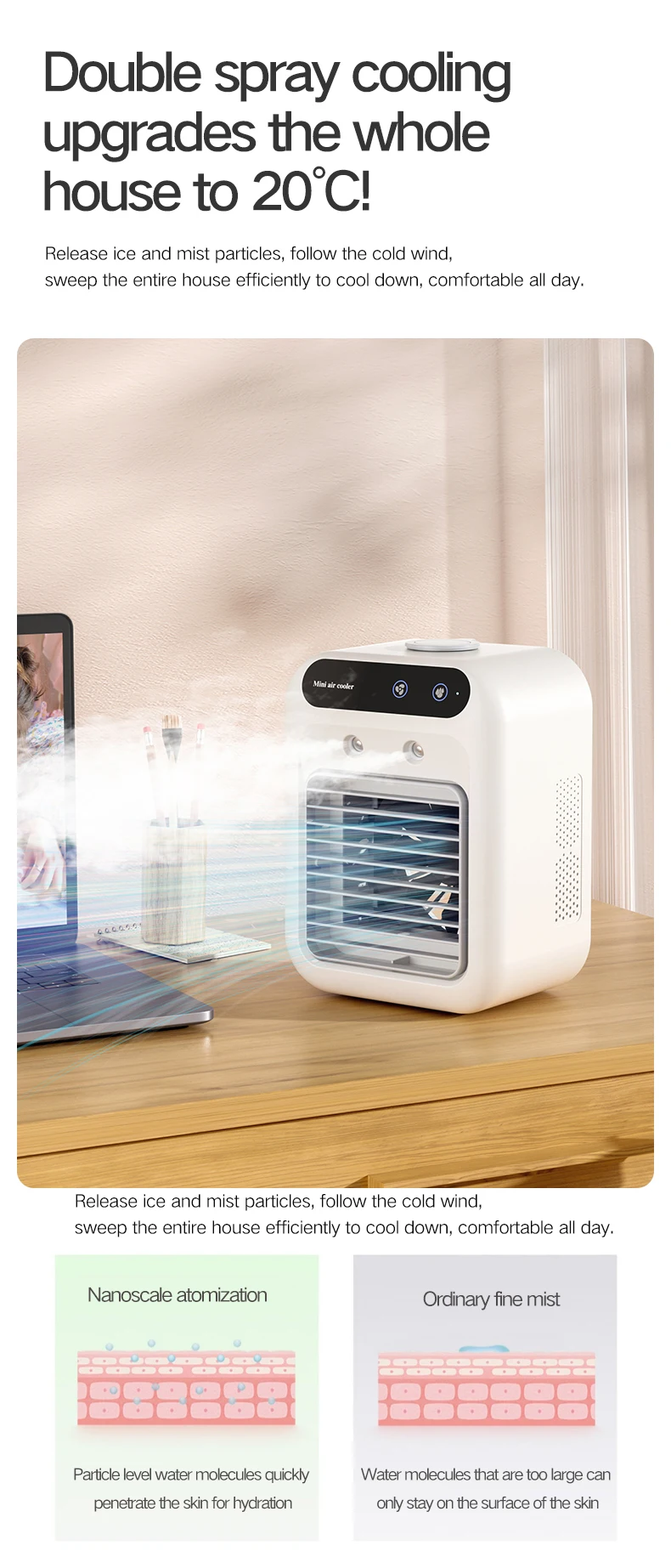 Portable Air Conditioner, USB, 5 V, Electric - detail 6