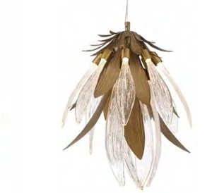 ECOJAS New Design Villa Hotel Living Room Decor Chandelier High Quality Glass Pendent Light