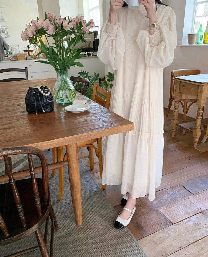 LL6681 New 2024 Korean Chic Spring Fashion Sweet Design Dot