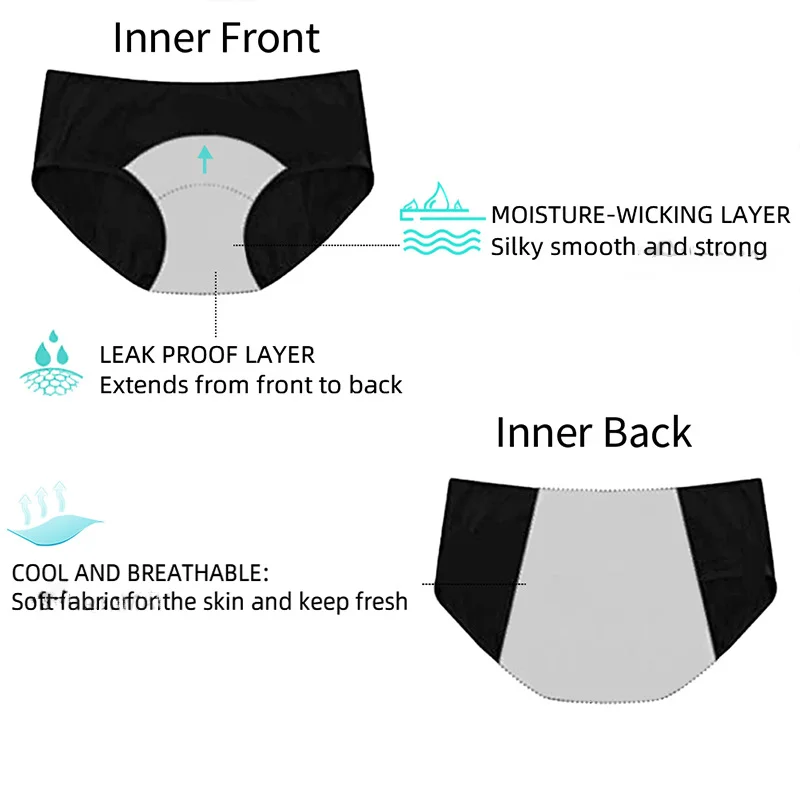 Plus-Size 17-Colour 3-Layer Period Brief supplier reference image