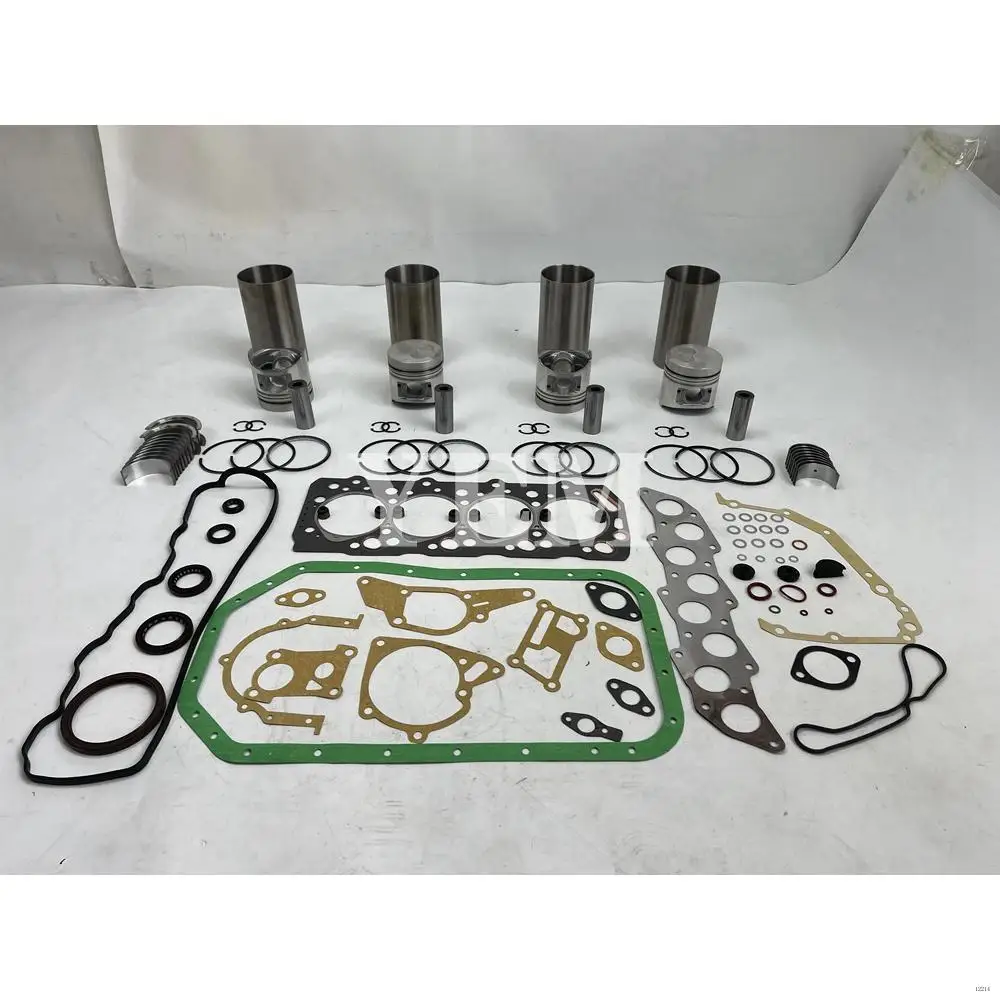 Repair Kit With Bearings Piston Rings Liner Gaskets For Mitsubishi 4D56 Excavator Accessories