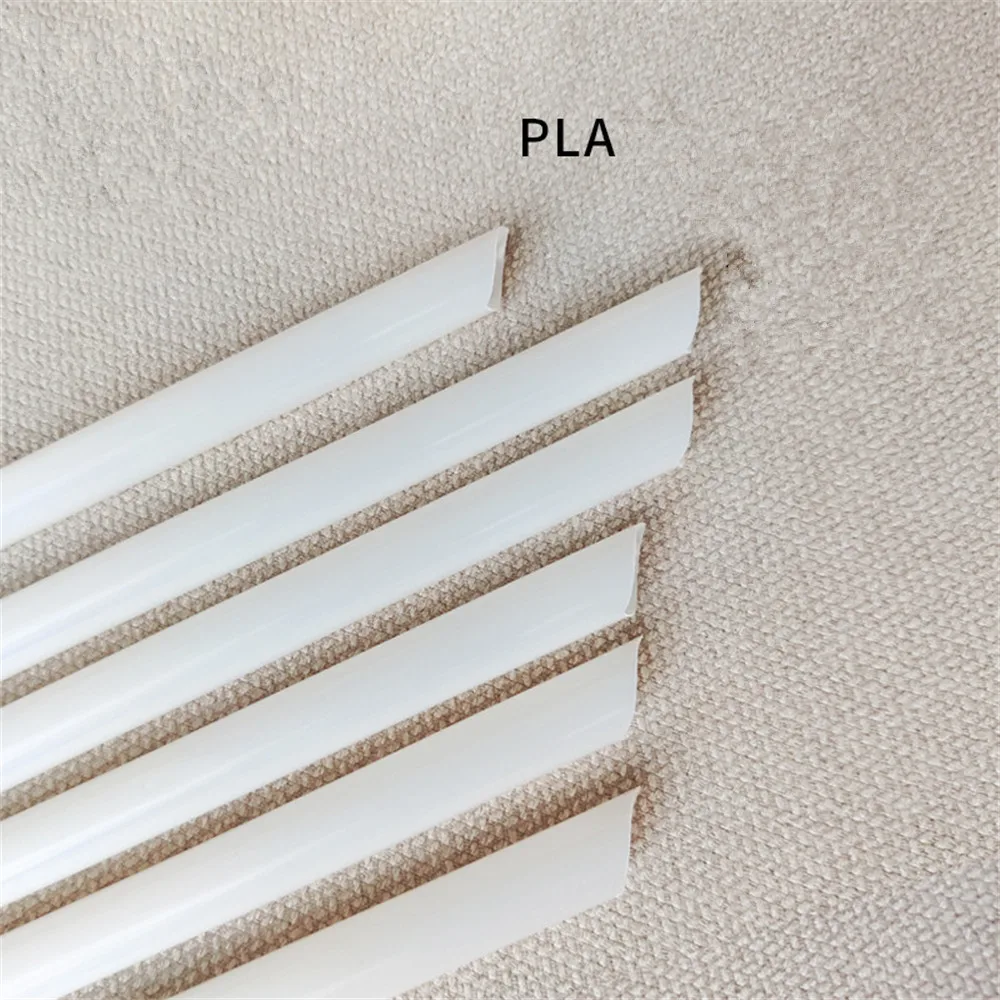 12Mm Straight Non Plastic Biodegradable Pla Straw Drinking Spoon Straws